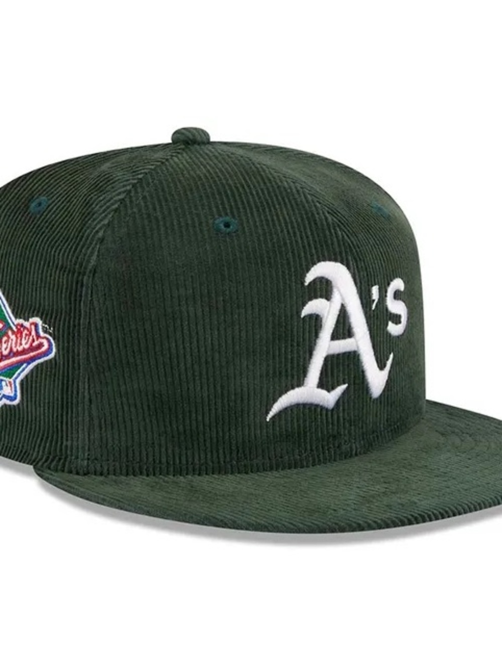 Oakland Athletics green throwback corduroy 59fifty fitted hat 7 3/8